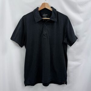 Grayers Men’s Short Sleeve Polo Shirt in Black/Grey Stripe | Medium